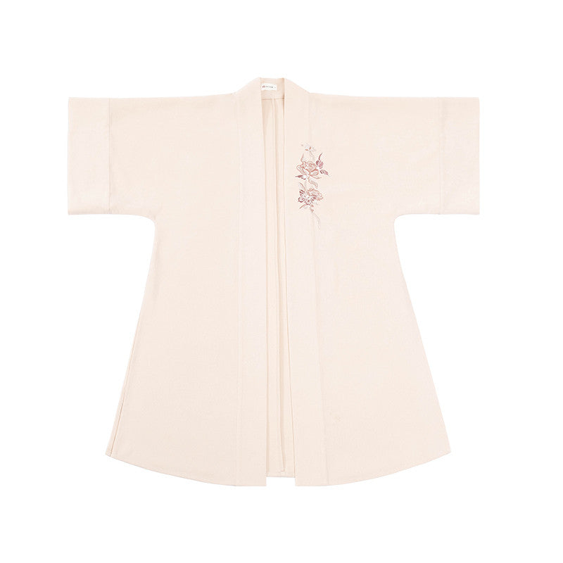 “余烬玫瑰”现代汉服：秋季马面裙襦袍套装