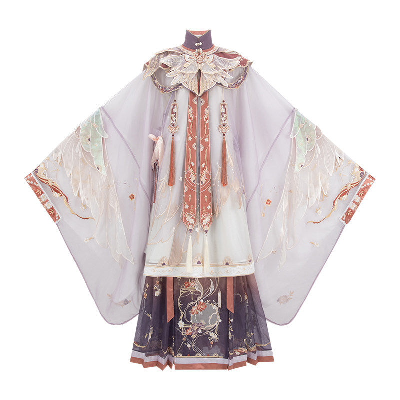 [时间之鸟] 明制汉服：重工绣花云肩 & 马面裙