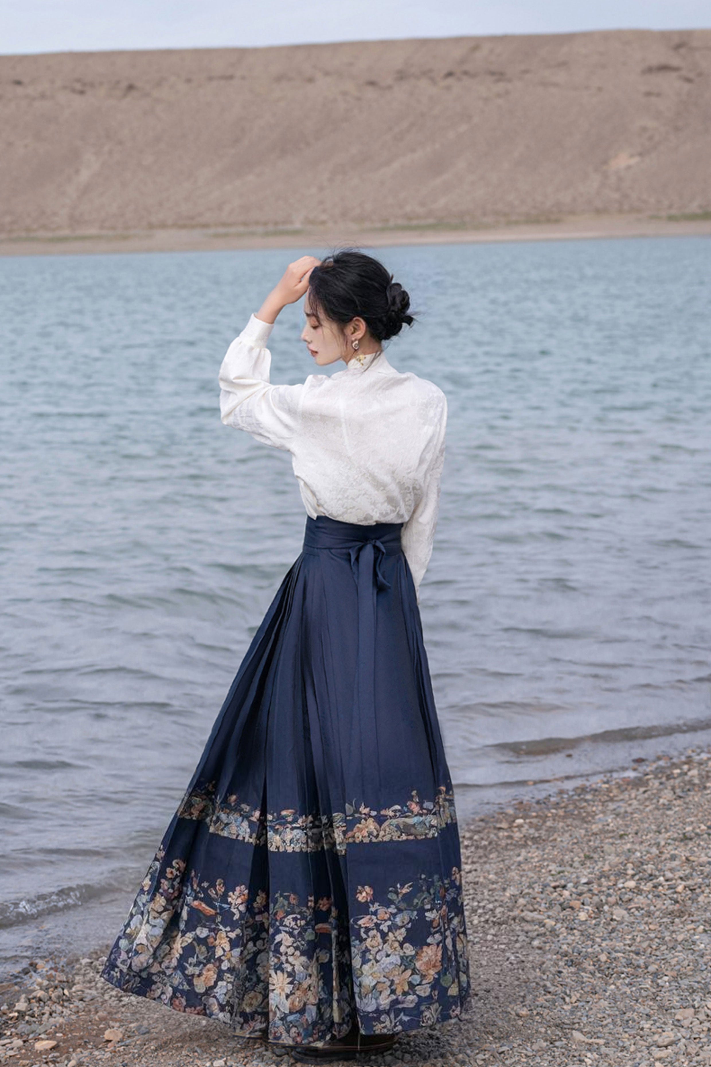 金锦马面裙套装 - 新中式日常汉服 副图