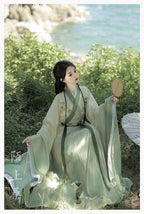 “晨露”魏晋风汉服 - 宽袖襦裙