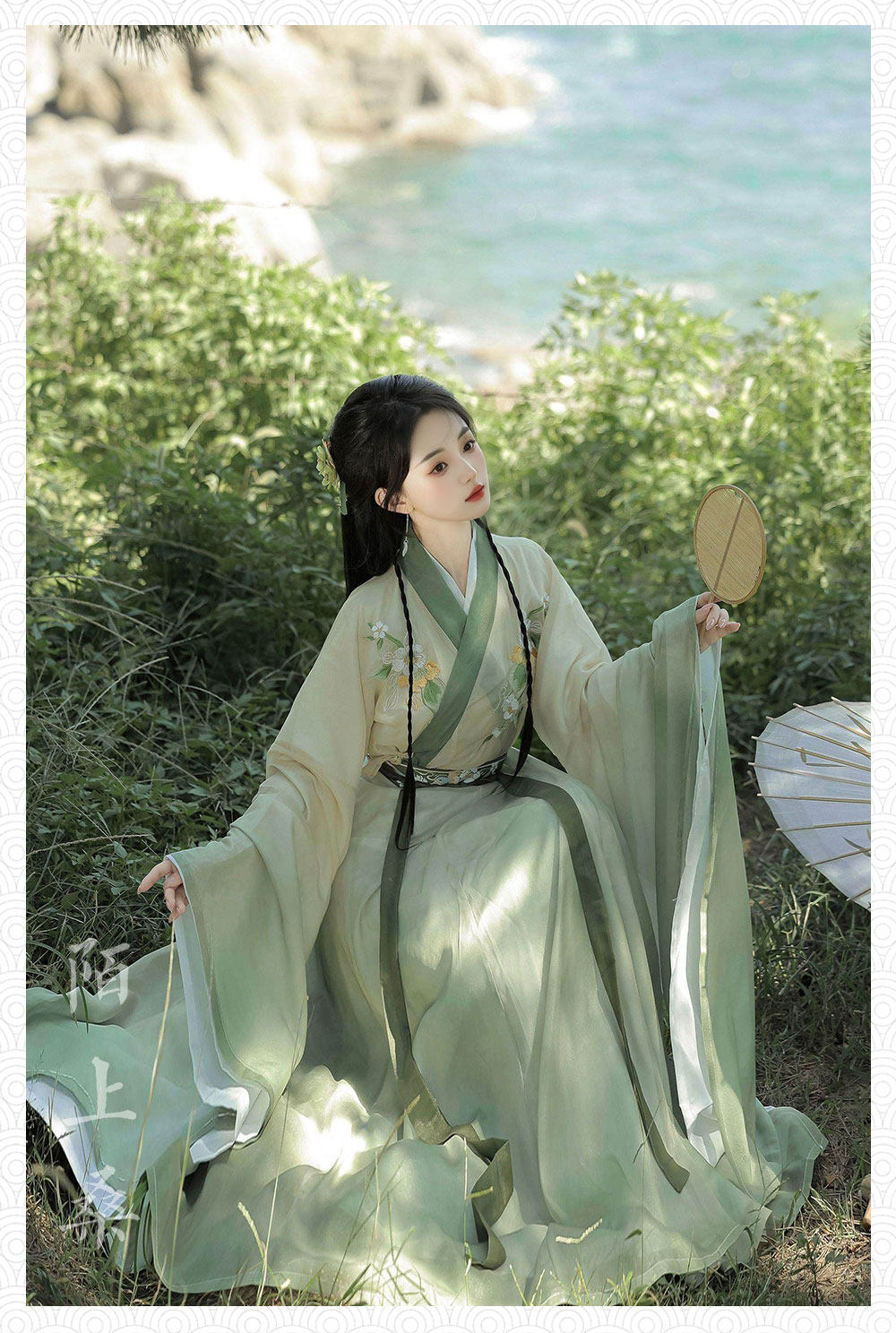 “晨露”魏晋风汉服 - 宽袖襦裙