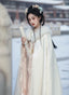 冬季汉服斗篷系列 - 加厚抓绒花卉披风