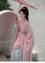 "Yu Luo" Wei-Jin Hanfu - Fleece Lined Cloak & Wei Shang Set
