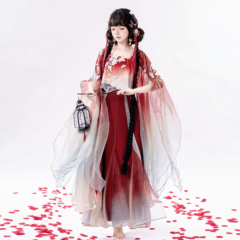 "Bright Moon" Kawaii Hanfu: Improved Cami Dress & Shirt Set Main image