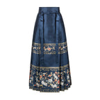 Ming Dynasty Bridal Hanfu Set - Long Ao & Red Mamian Skirt