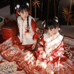 虎年女童汉服三件套 - 冬款马面裙