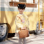Beary Flower Cake Girls' Guofeng Woolen Jacket & Skirt Set