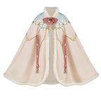 Girls' New Year Hanfu Set - Winter Cape, Robe & Skirt Set
