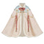 Girls' New Year Hanfu Set - Winter Cape, Robe & Skirt Set
