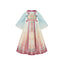 Wodan Mountain Girls' Guofeng Set | Gradient Dress & Cape