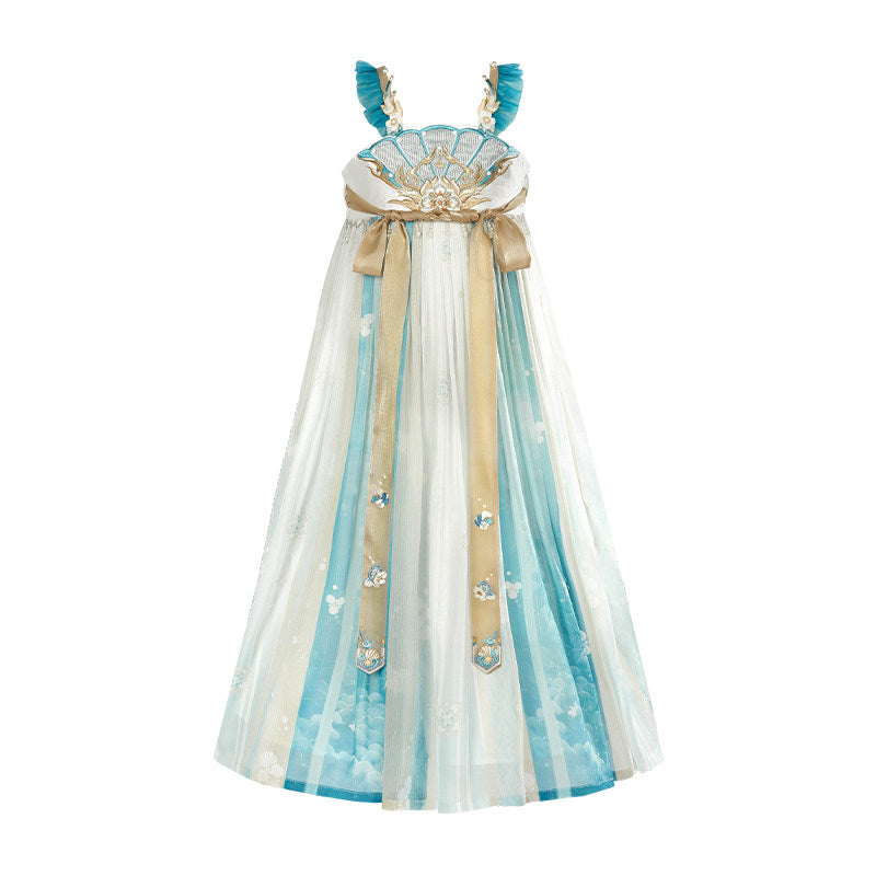 Honor of Kings x Xi Shi Girls' Guofeng Wide-Sleeve Dress