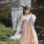 Girls Bai Ze Embroidered Hanfu Dress - Original Ruqun Style