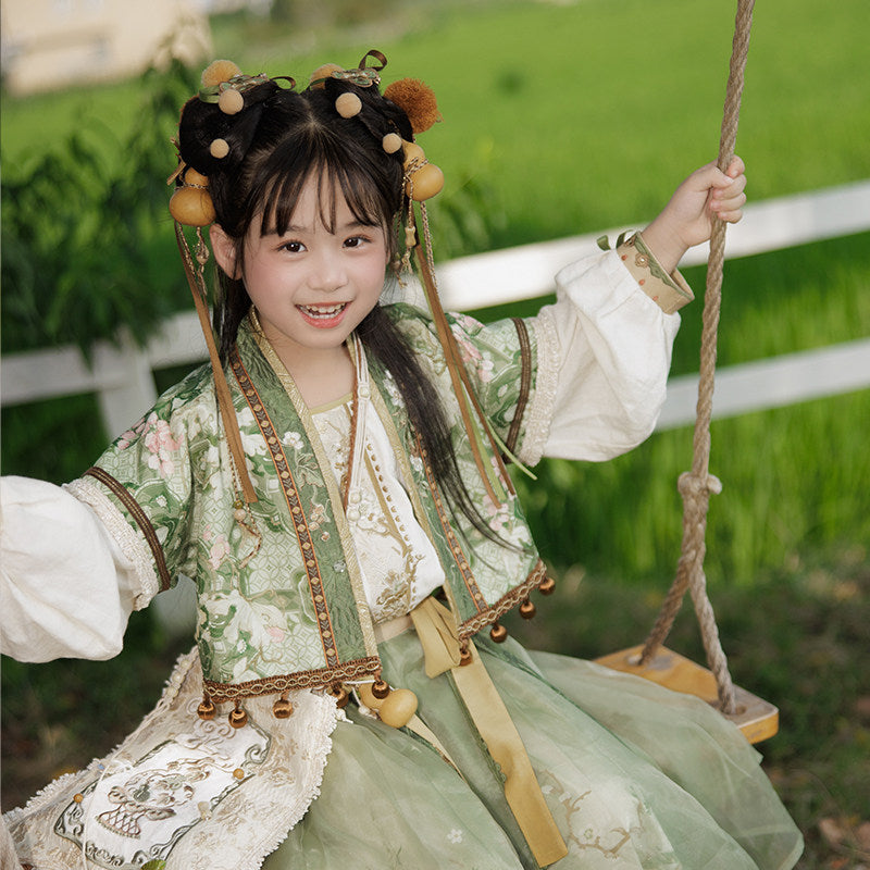 Spice Dreamer Girls' Guofeng Set | Daily Top & Skirt Outfit
