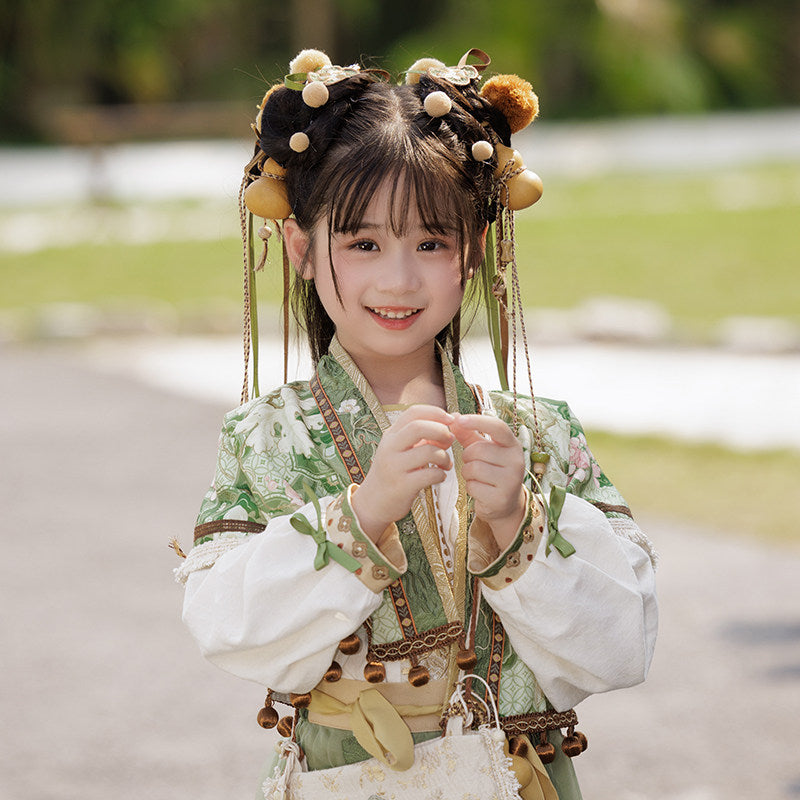 Spice Dreamer Girls' Guofeng Set | Daily Top & Skirt Outfit