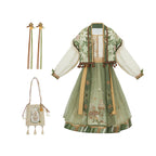 Spice Dreamer Girls' Guofeng Set | Daily Top & Skirt Outfit