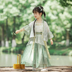 枫林畅夏儿童汉服套装 - 男女童中式风格