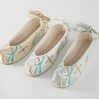 Feitian Embroidered Hanfu Shoes | Traditional Bell Lace-up