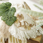 Butterfly Embroidery Woolen Crossbody Bag - Chinese Style