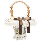 Chinese Embroidered Bow Handbag – Hanfu Style Vintage Tote Bag