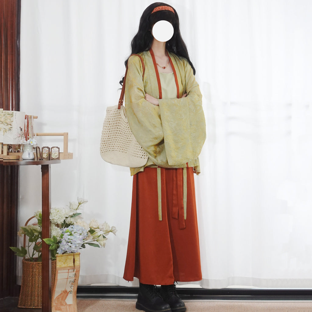 Liulan Plus Size Wei-Jin Hanfu | Shimmering 8-Panel Ba-po Skirt