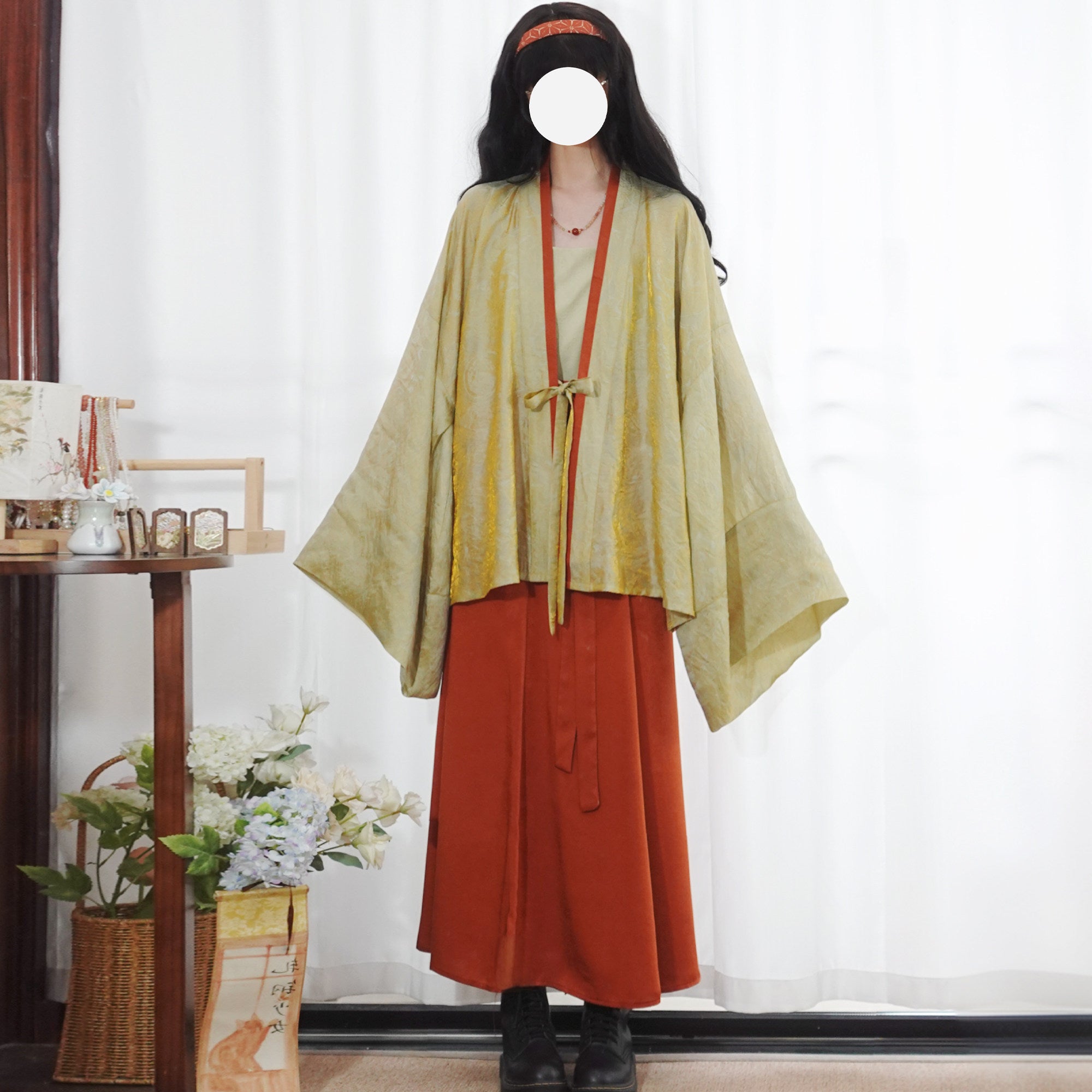 Liulan Plus Size Wei-Jin Hanfu | Shimmering 8-Panel Ba-po Skirt