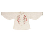 Red Plus Size Wedding Hanfu Set - Cloud Shoulder & Zhuanghua Skirt