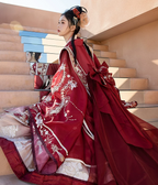 "Qinse Qi" Chinese Wedding Hanfu: Embroidered Robe & Xiapei Set
