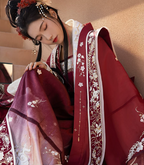 "Qinse Qi" Chinese Wedding Hanfu: Embroidered Robe & Xiapei Set