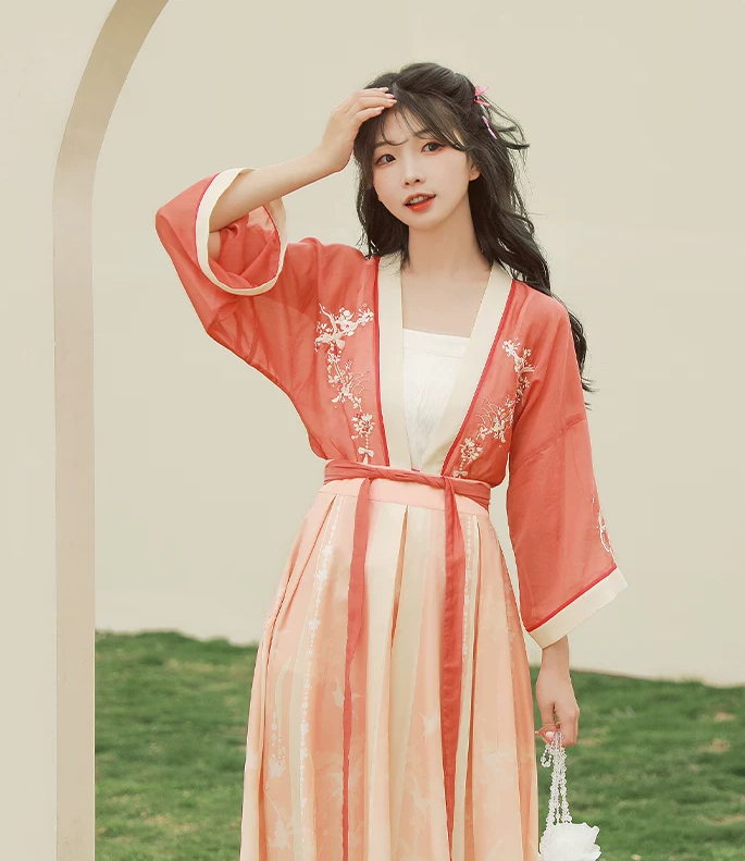 [ChunYing] Original Song Dynasty Hanfu: Long Skirt & 3-Piece Set Main image